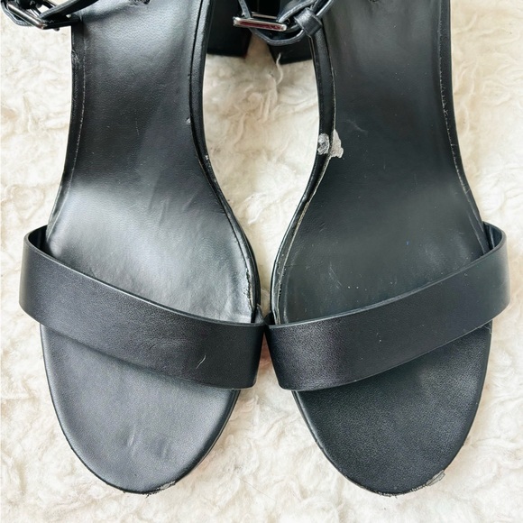 forever 21 black ankle strap block heels - Picture 8 of 9